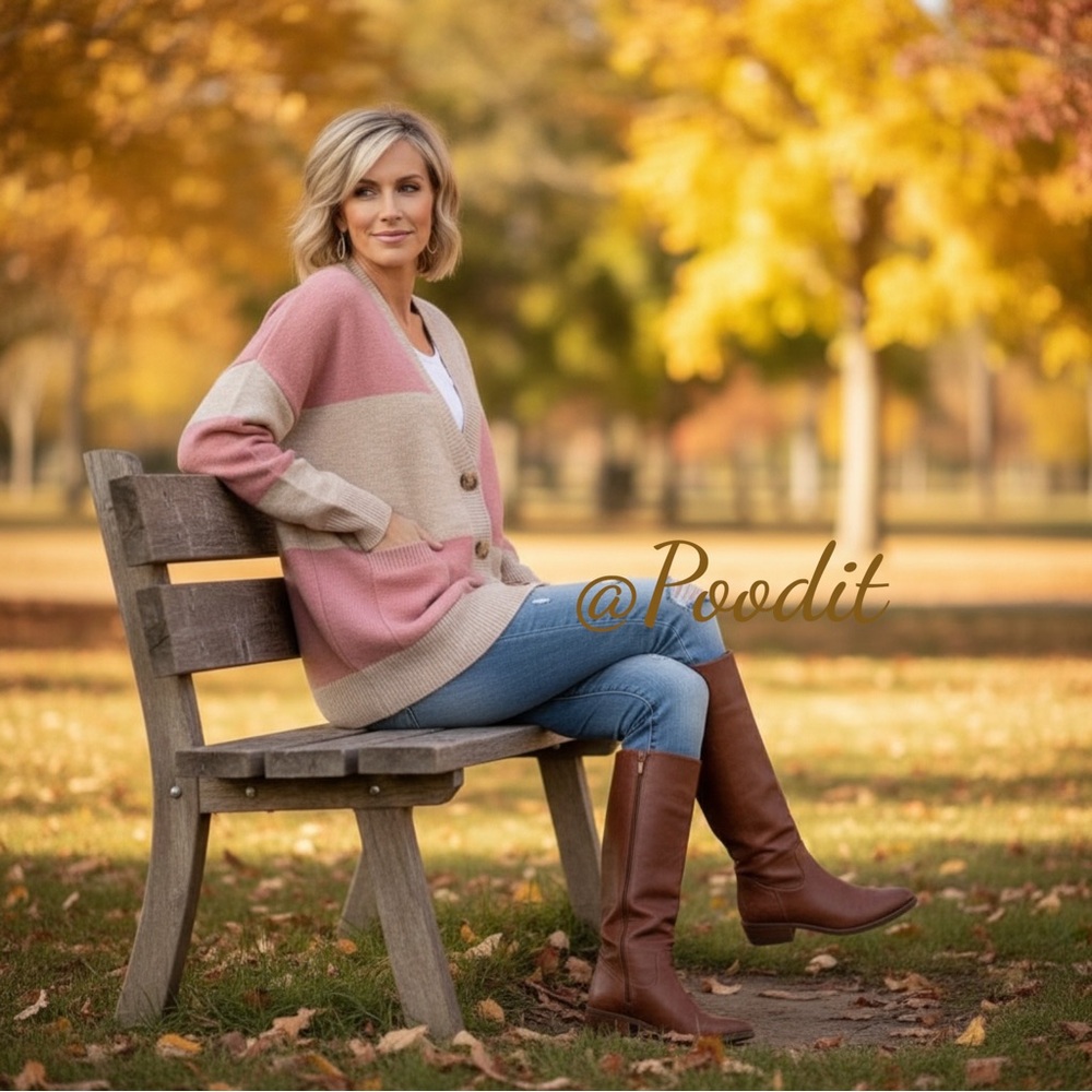 PEACH LOVE CALIFORNIA oversized cardi sz S M L